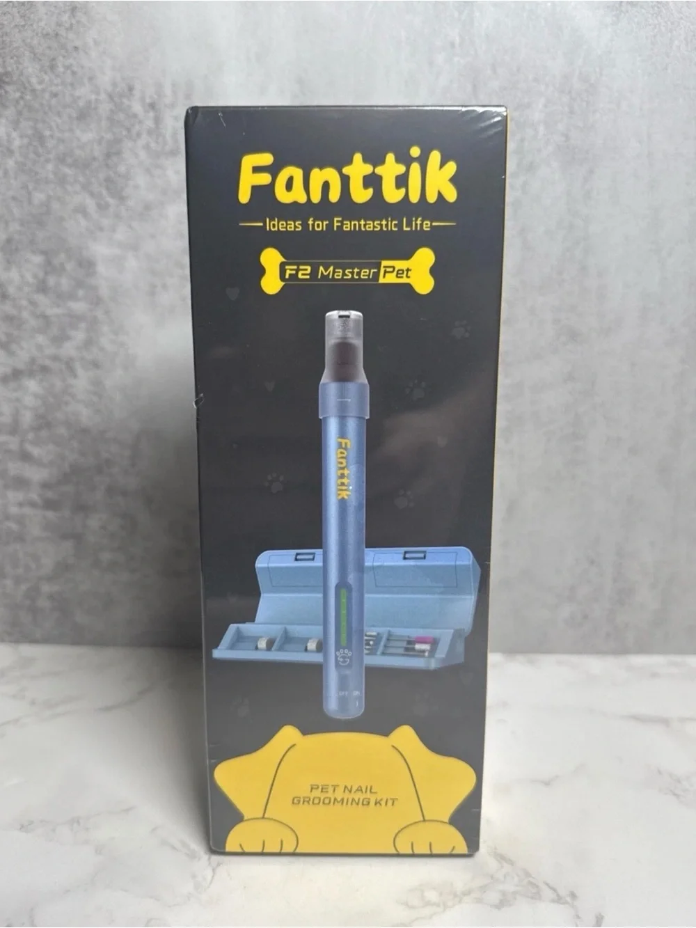 Fanttik F2 Master Pet Dog Nail Grinder Quiet, Safe Electric Rechargeable Blue